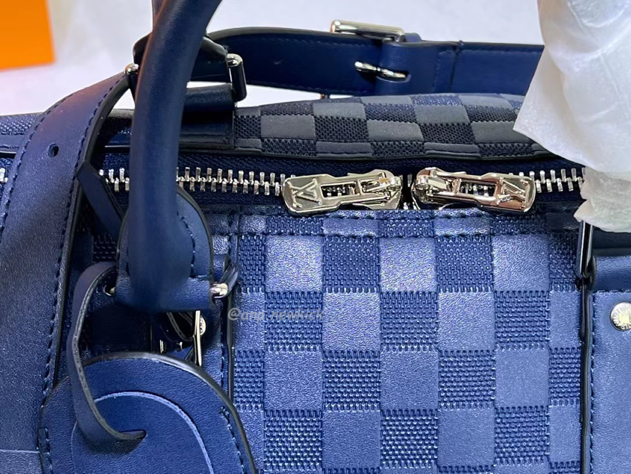 Louis Vuitton Keepall Bandouliere Monogram 50 Navy Duffel Bag (31) - newkick.org